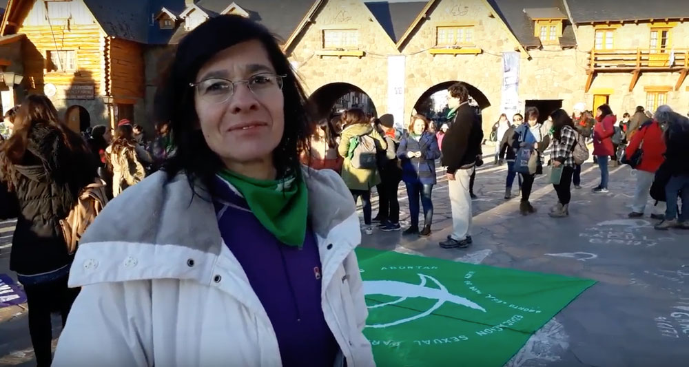 Pañuelazo en Bariloche